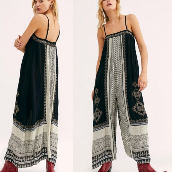 Free People Hazel Jumpsuit Mixed Print black - Picture 3 of 16